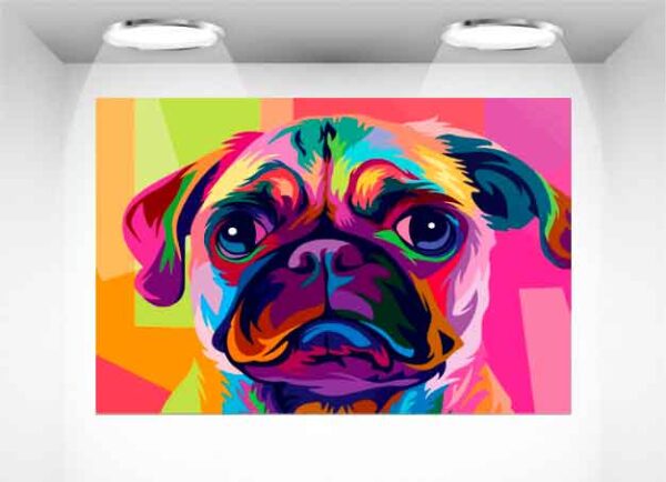 Pug pop art 946
